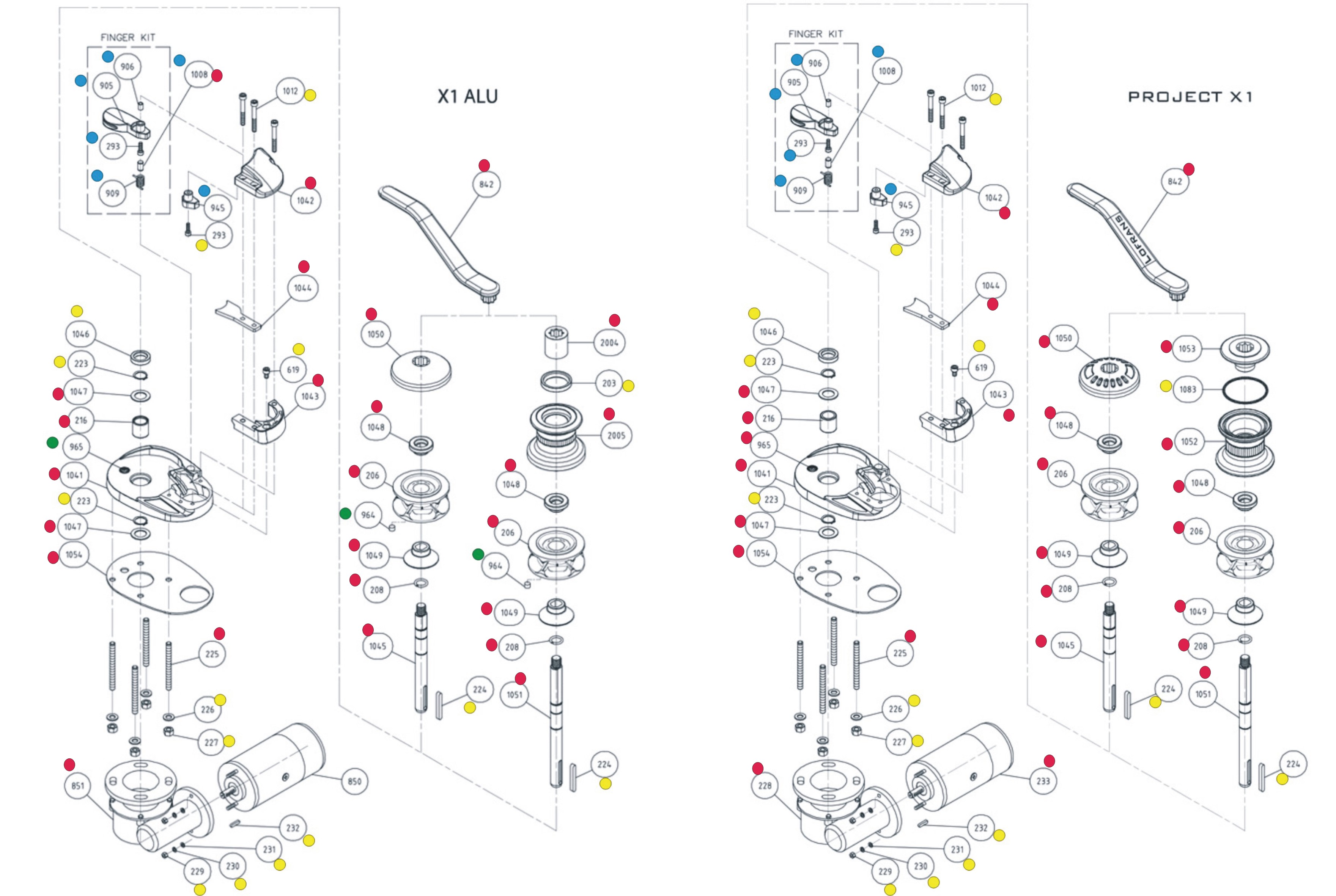 Lofrans X1 Spare parts
