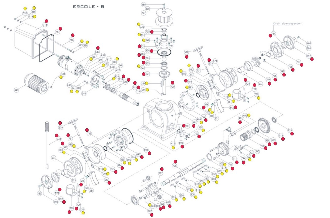 ercole B spares