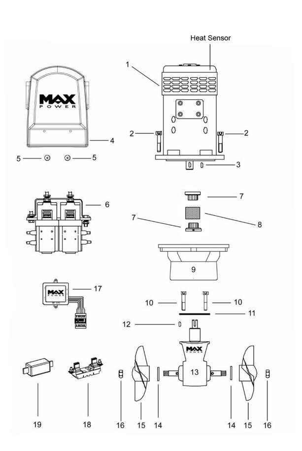 Max-Power CT165 Spare parts